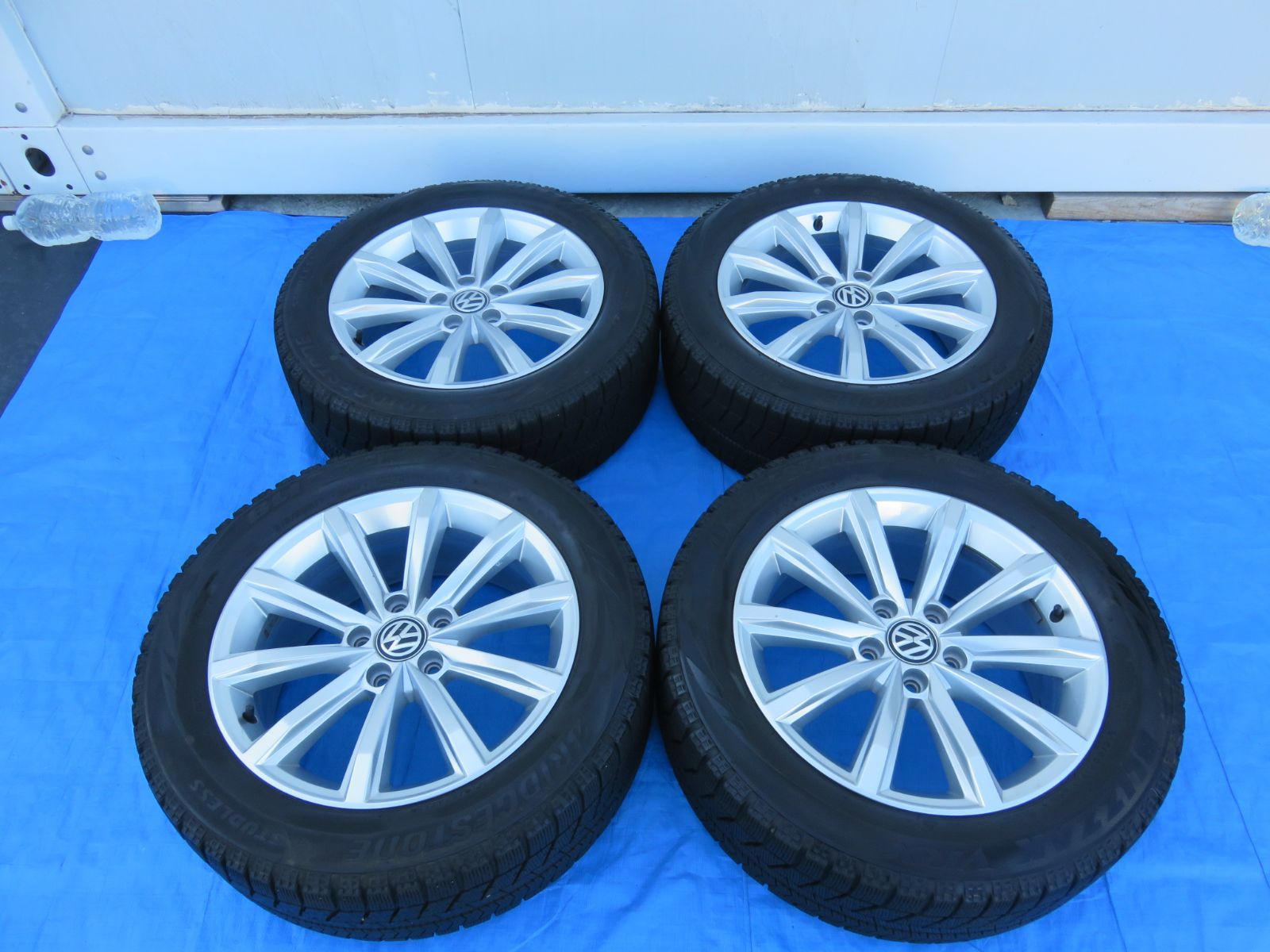 SFC 3157 フォルクスワーゲン パサート B 8 17インチ 17 7 J 40 5穴 PCD 112 ホイールタイヤ 215 55 R 2018年製 ４本セット