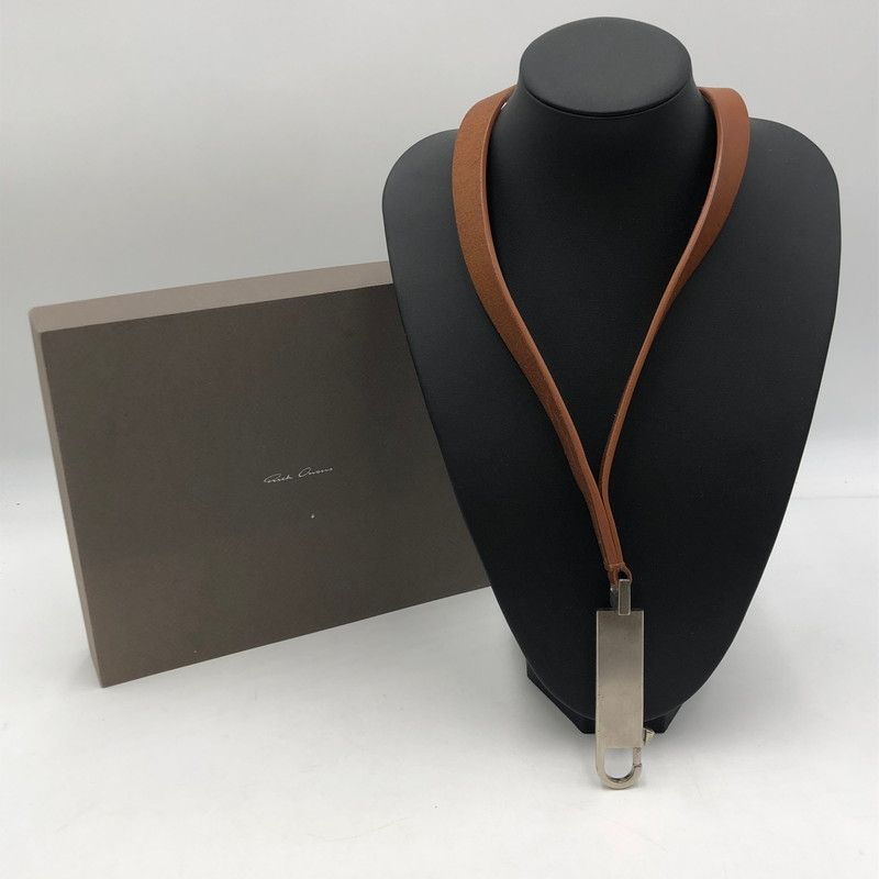 品 Rick Owens リックオウエンス LARGE NECK HOOK LEATHER ラージネックフック レザー キーリング 192-251103-yy-17-tei