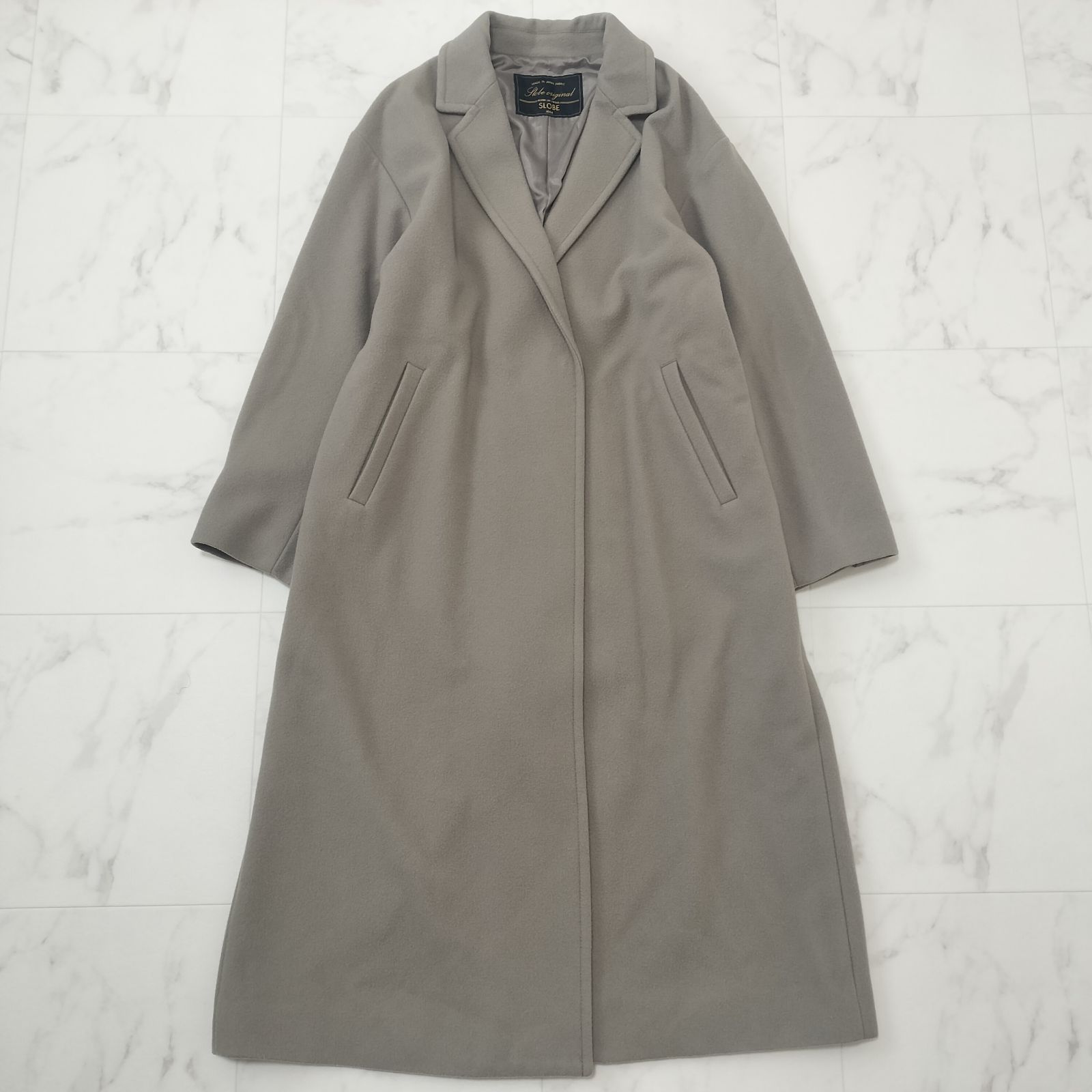 SLOBE IENA スローブイエナ super100's ロングチェスターコート 38 M
