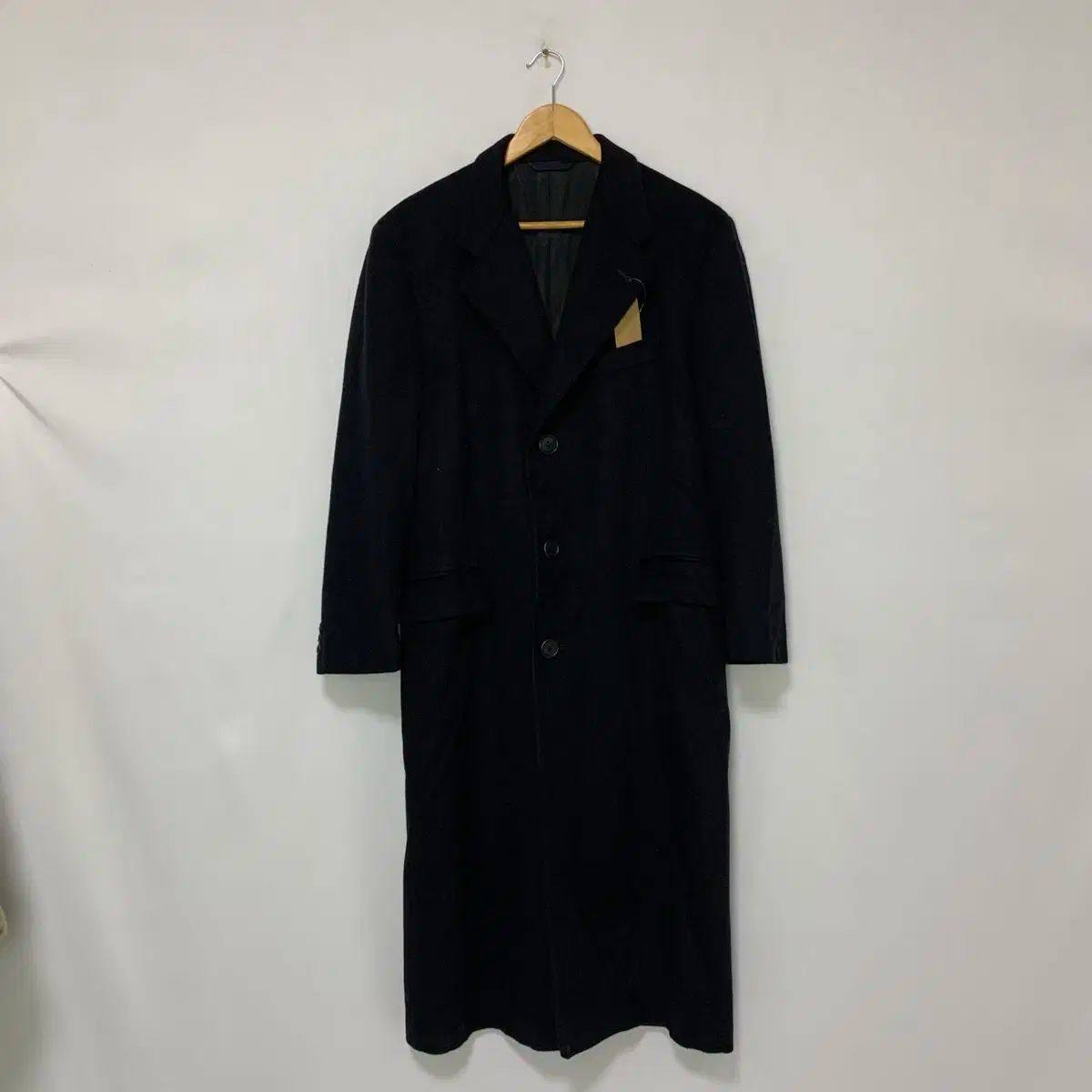バーバリー ヴィンテージ ブラック Long ロング ボタン コート メンズ ユニセックス