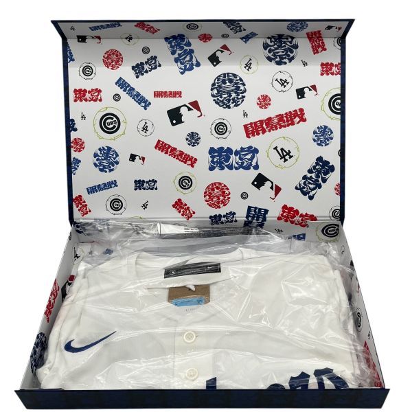 メジャーリーグベースボール MLB ユニホーム 大谷翔平 東京シリーズ 2025 白 ブルー コットン M メンズ S 5 X 024