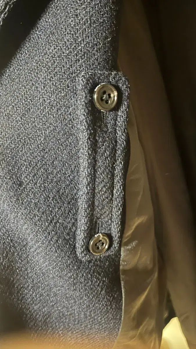 ビームスプラス ハリーツイード バルマカーンコート ネイビー L WWW_KANDAIZUMI_COM