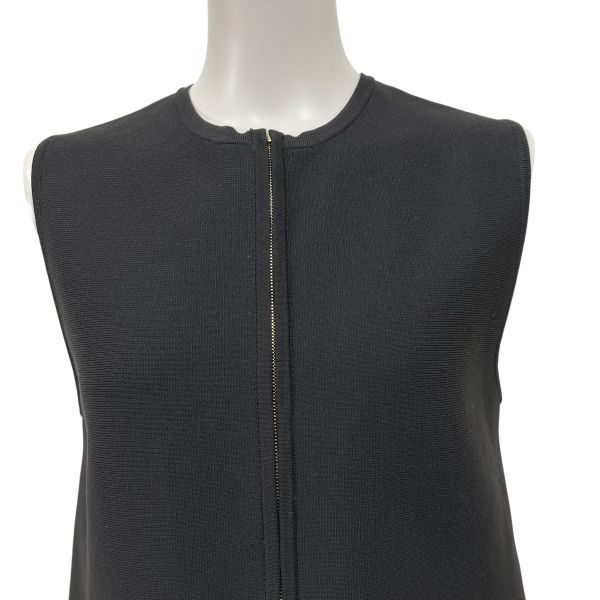 ユナイテッドアローズ UNITED ARROWS ベスト 袖なし エコファー 異素材ドッキング 黒 フリー M 9号 レディース S 5 X 032