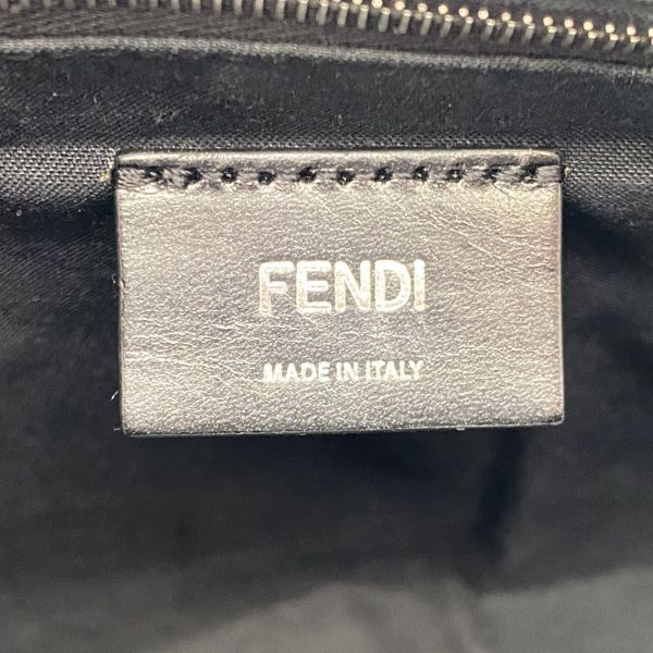 フェンディ FENDI ダイアゴナル メッセンジャーバッグ FFロゴ クラッチバッグ ショルダーバッグ 2WAY 黒 こげ茶 レザー メンズ 5E228 KARIMZIABAT_FR