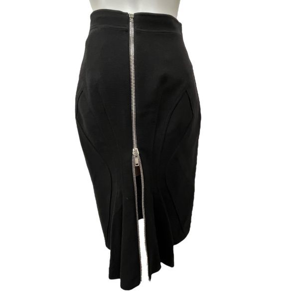 ジバンシー Givenchy ロング スカート マーメイドスカート ジップ 黒 ウール 38 M 9号 レディース S5X008 GULLKHAN_COM