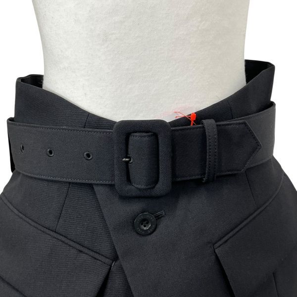 ハイク HYKE DOESKIN CORSET BELT ドスキンコルセットベルト 黒 羊毛 2 M 9号 レディース S5X007