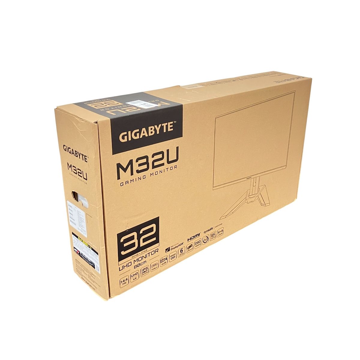 GIGABYTE M32U ゲーミング液晶ディスプレイモニター 31.5インチ 家電 開封 K10489605