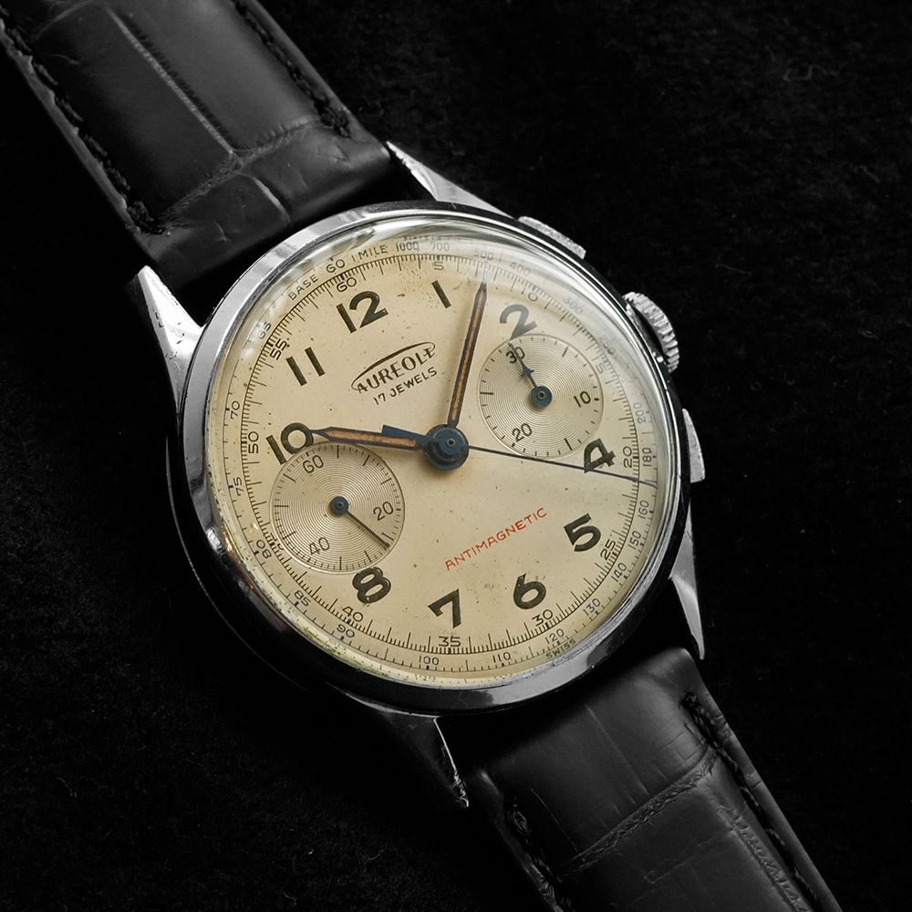 AUREOLE 2カウンター クロノグラフ 1950年代 Ref.**** アンティーク品  