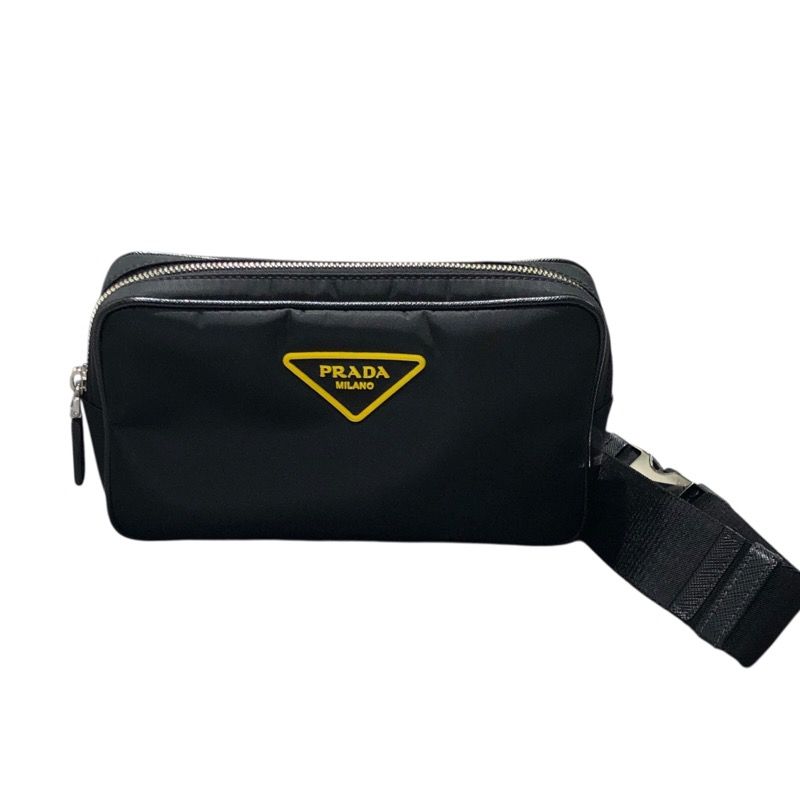 プラダ PRADA ナイロンショルダーバッグ 2VL977 ブラック ナイロン メンズ ボディバッグ