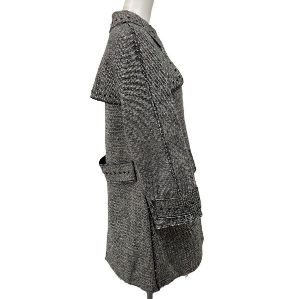 □ ヴァレンティノ VALENTINO ツイードコート アウター ロングコート