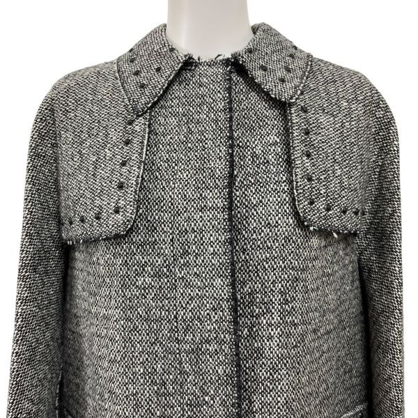 □ ヴァレンティノ VALENTINO ツイードコート アウター ロングコート