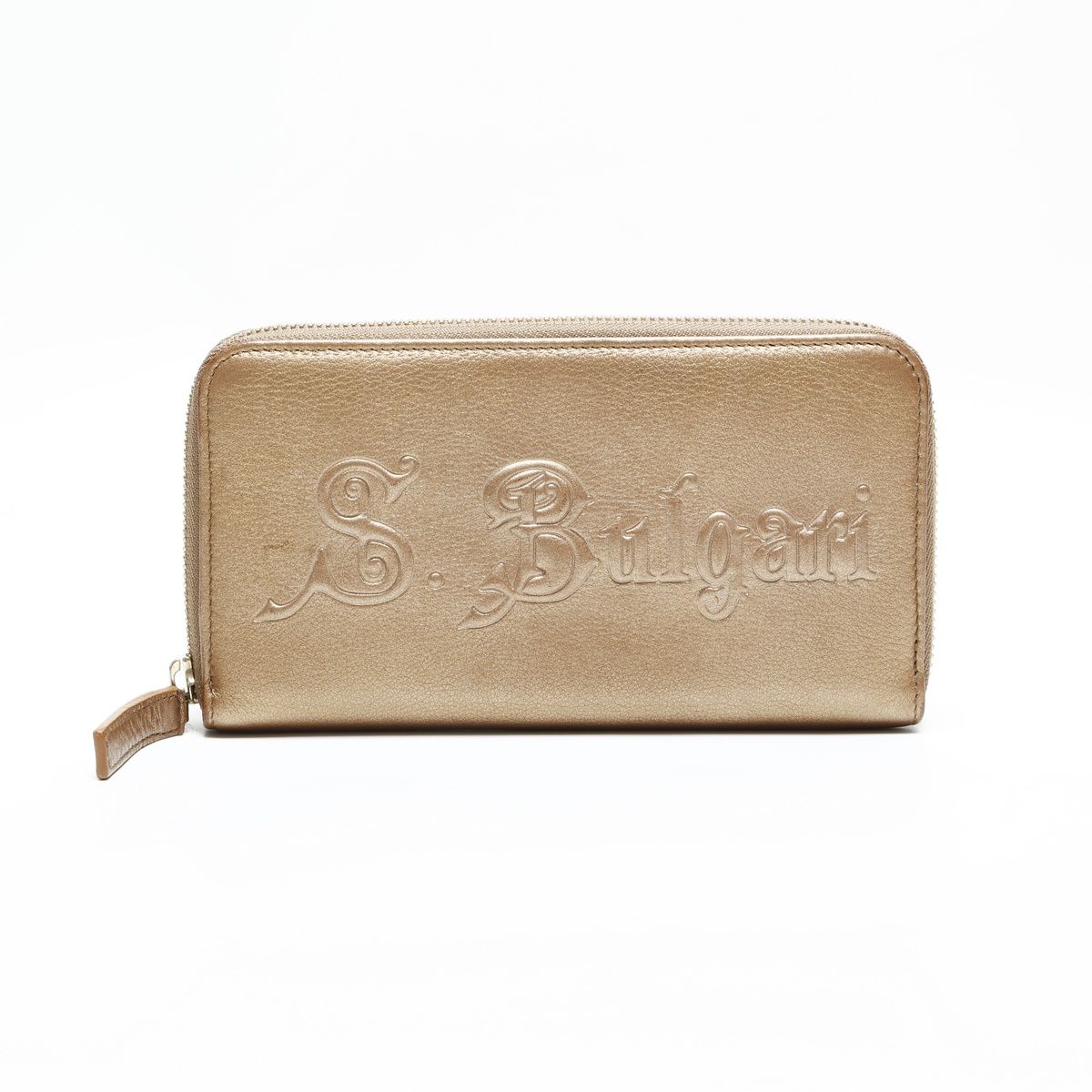 BVLGARI ブルガリ 長財布 レザー ラウンドジップ