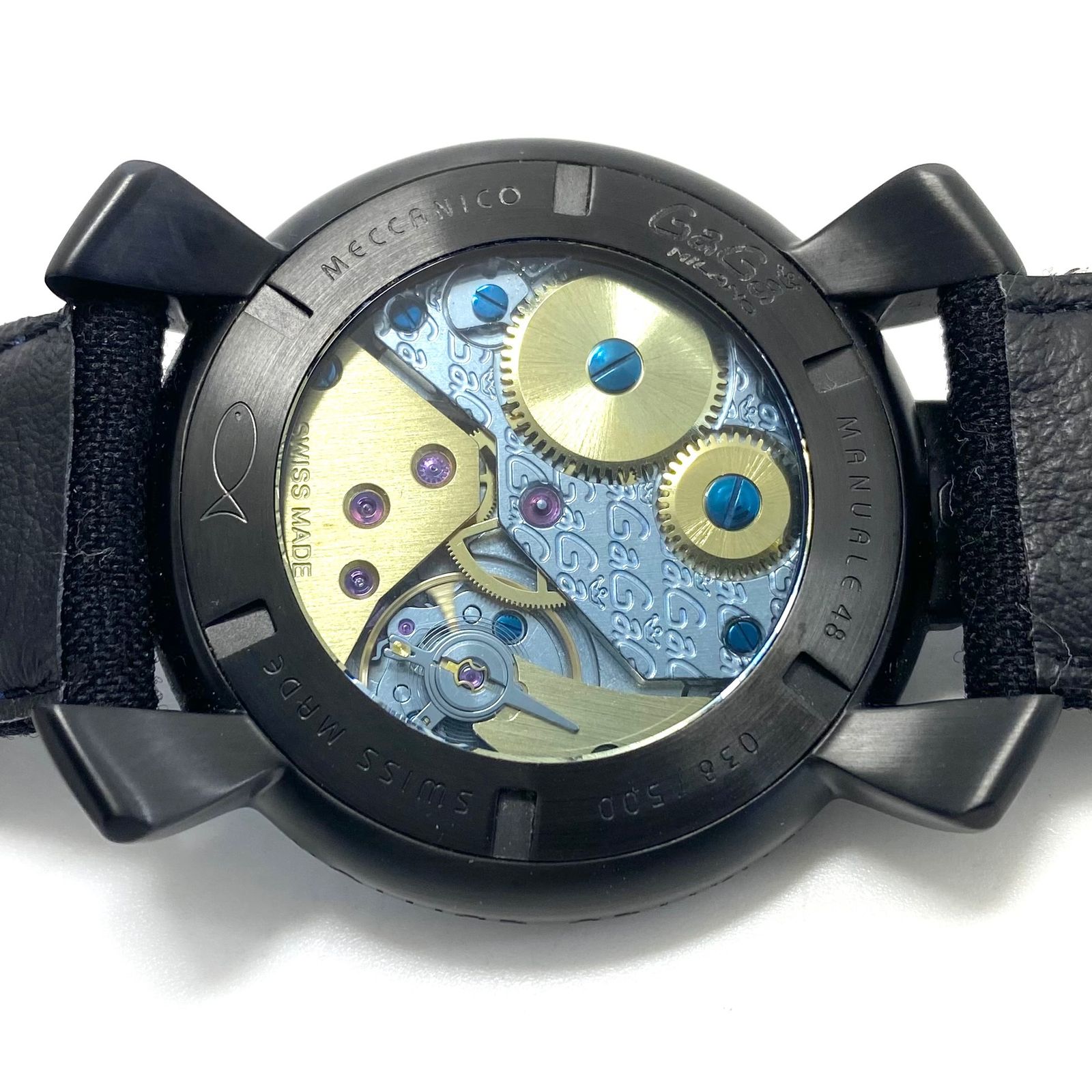 美品・希少】腕時計 メンズ ガガミラノ マヌアーレ48 5016.10S 限定500