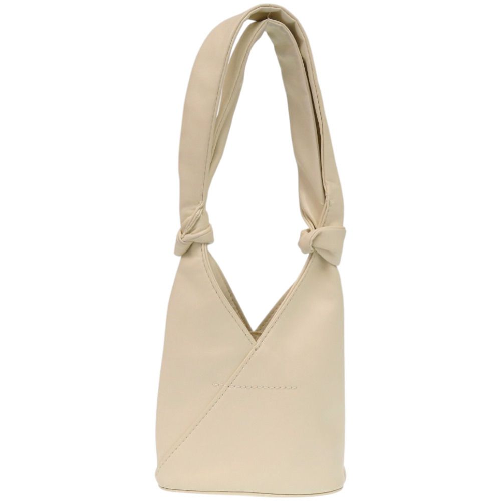 メゾン マルジェラ MM6 エムエムシックス RN 154909 合成皮革 ポリエステル アイボリー 白 ハンドバッグ 0940 Maison Margiela