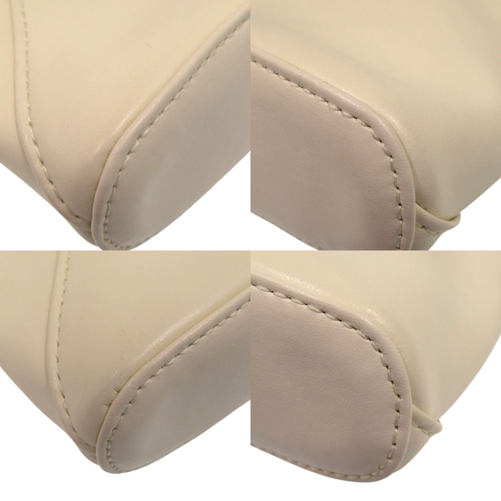 メゾン マルジェラ MM6 エムエムシックス RN 154909 合成皮革 ポリエステル アイボリー 白 ハンドバッグ 0940 Maison Margiela DECORATOM_COM_BR