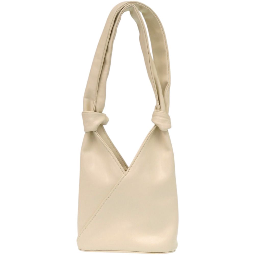 メゾン マルジェラ MM6 エムエムシックス RN 154909 合成皮革 ポリエステル アイボリー 白 ハンドバッグ 0940 Maison Margiela