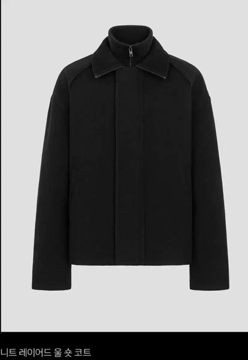 ジュンジェイ 25FW ニット レイヤード ショート コート 48