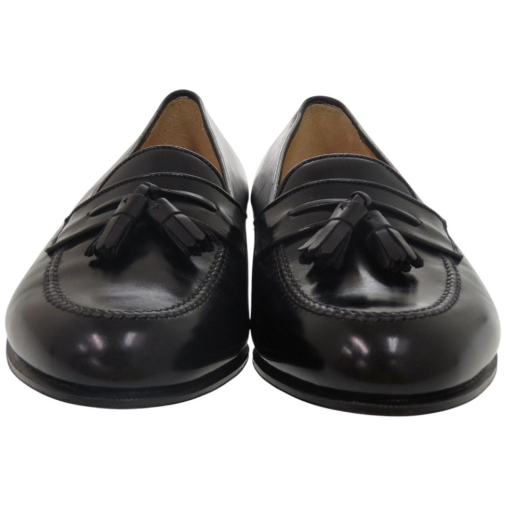 サルヴァトーレフェラガモ EE 幅広 2 E タッセルローファー 25.5 cm 4863614 レザー ブラック 黒 靴 0865 Salvatore Ferragamo