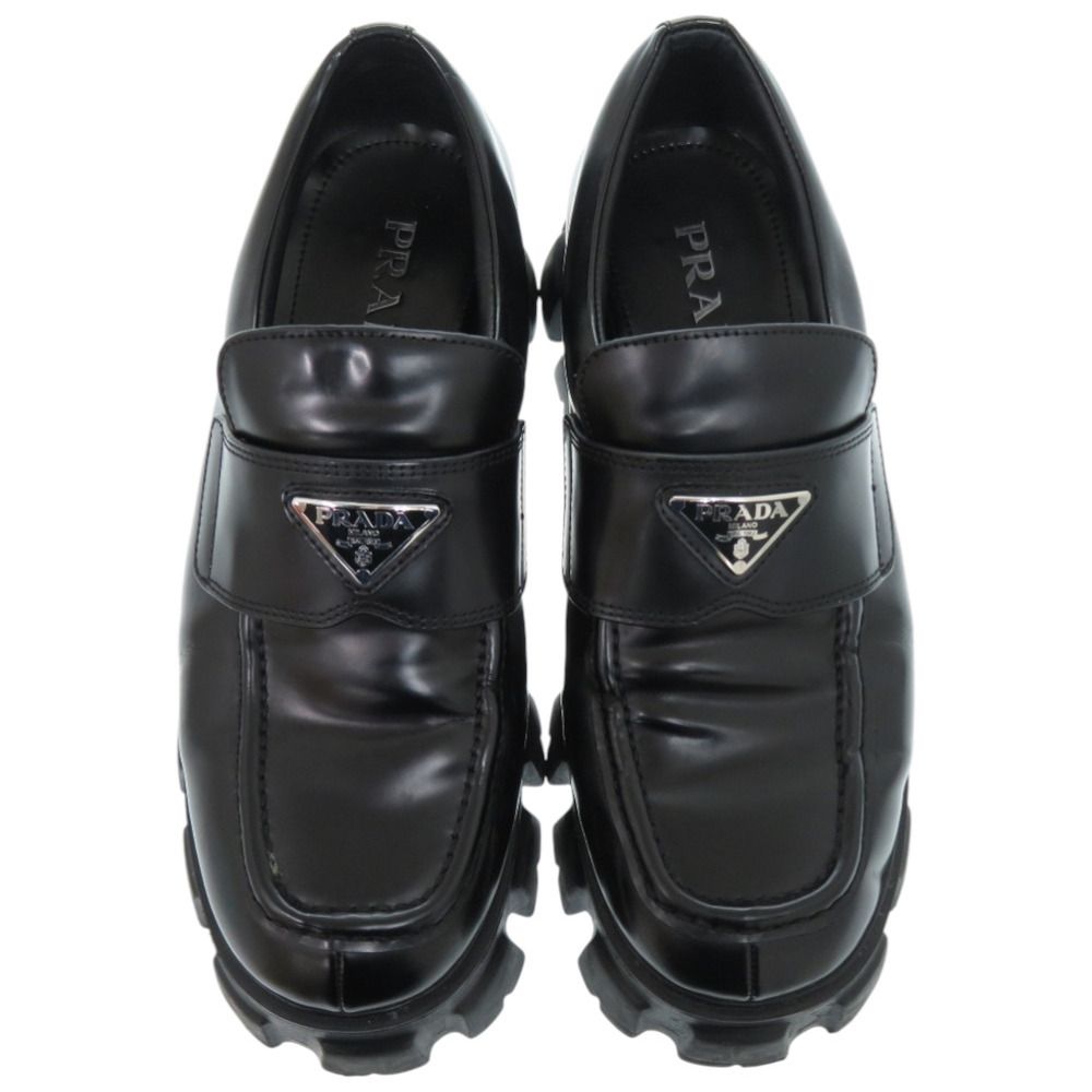 プラダ モノリス 2DE129 B4L F0002 レザーシューズ レザー ブラッシュドレザー ブラック 黒 ローファー 1050 PRADA