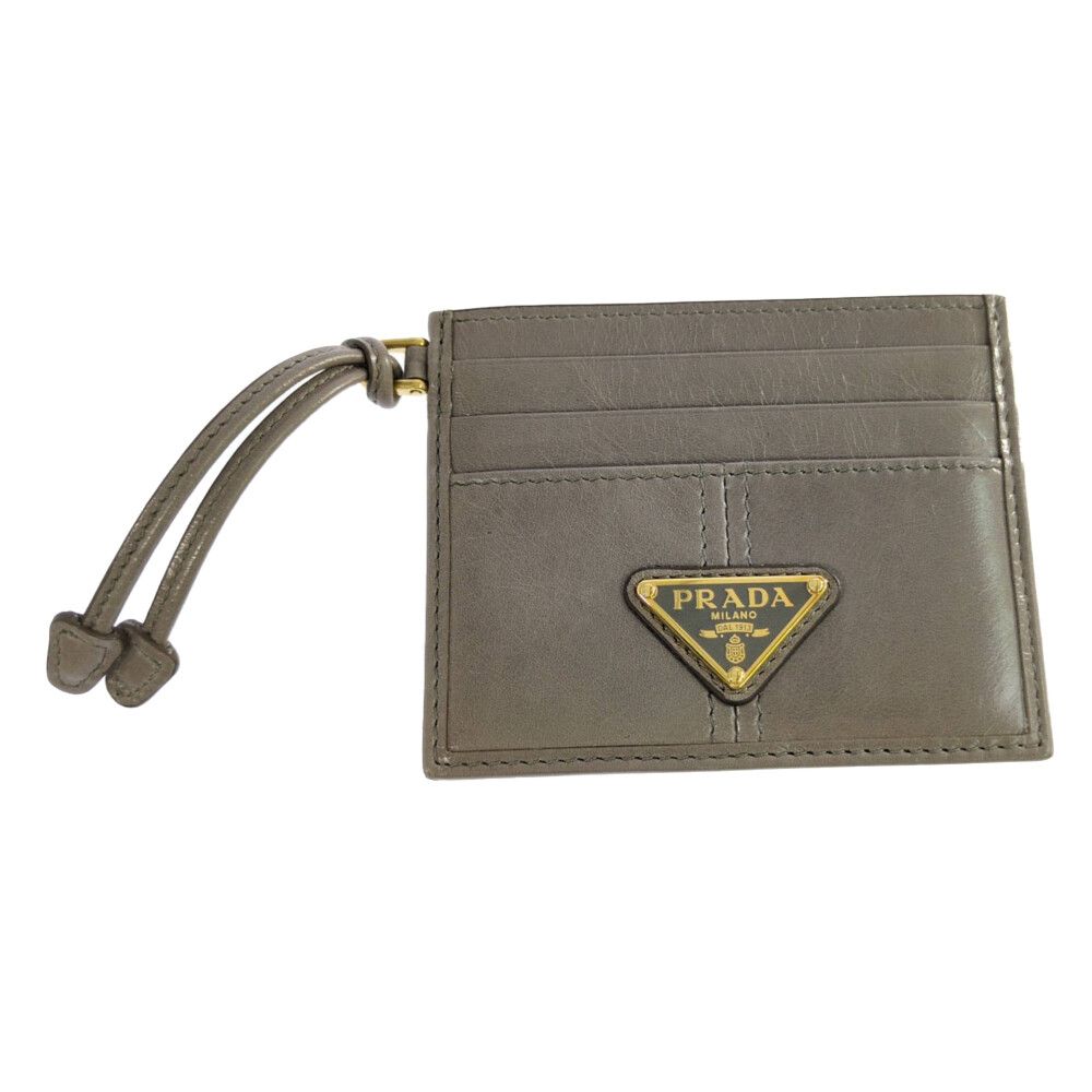 PRADA プラダ 名刺入れ パスケース IDケースカードケース 1MC025_2CYR_F0116 グレー 翌日配送可 ♀ B レディース 593842