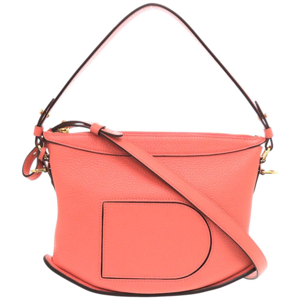 デルボー Pin Swing ソフトピンスイング AA 0608 レザー ピンク ショルダーバッグ 1335 DELVAUX