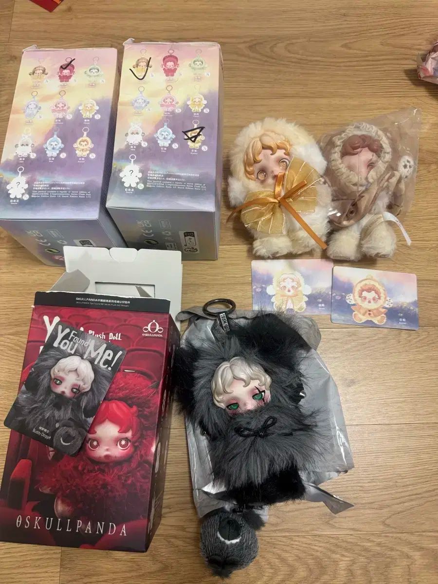 スカルパンダ 날 찾아봐シリーズ ぬいぐるみ キーホルダー シークレット