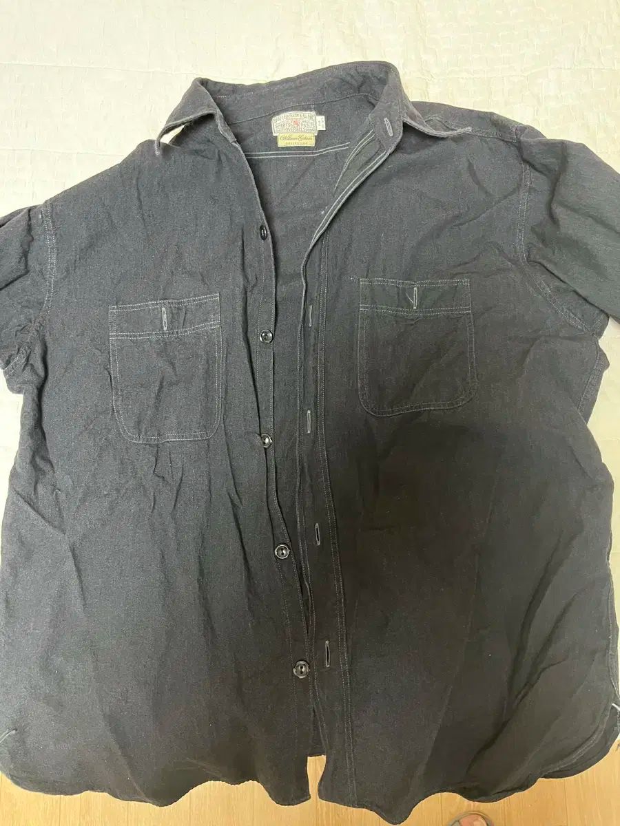 最大60％OFF！ バズリクソンズ ブラック シャンブレー ウォーク シャツ 簡約な