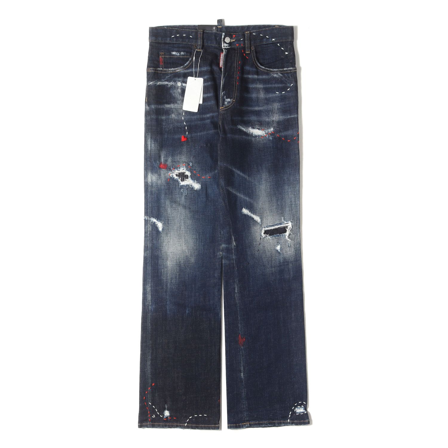 メンズ 【新品】DSQUARED2 ディースクエアード パンツ インディゴ 