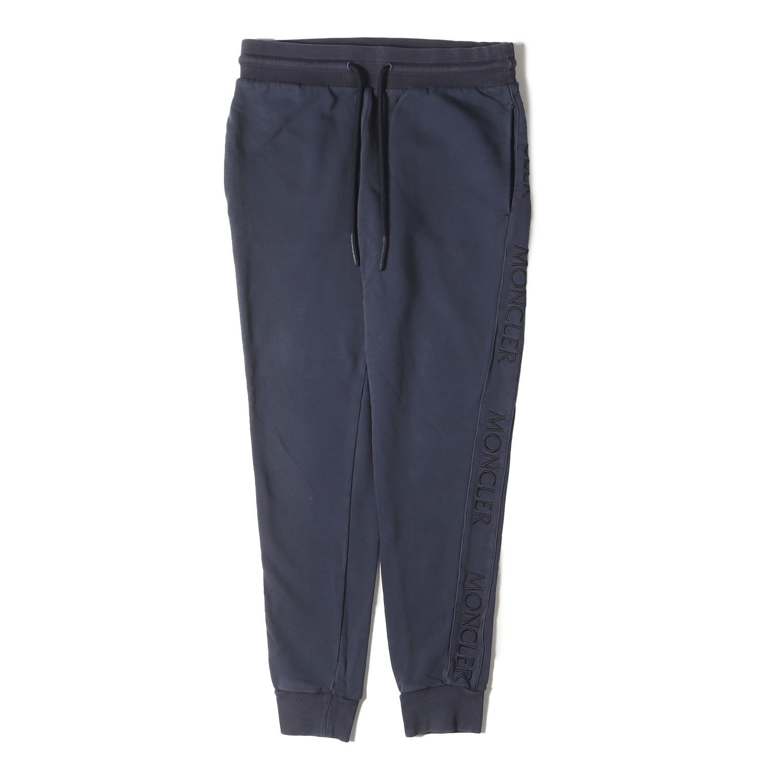 MONCLER モンクレール パンツ ネイビー 紺 サイズ:S | USED加工 サイド 