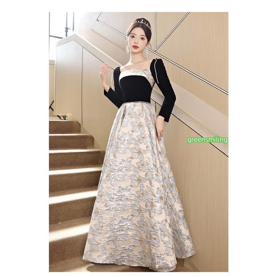 ドレス 大人 ピアノ 発表会 ロング丈 ぽっちゃり 大きいサイズ イブニングドレス 演奏会