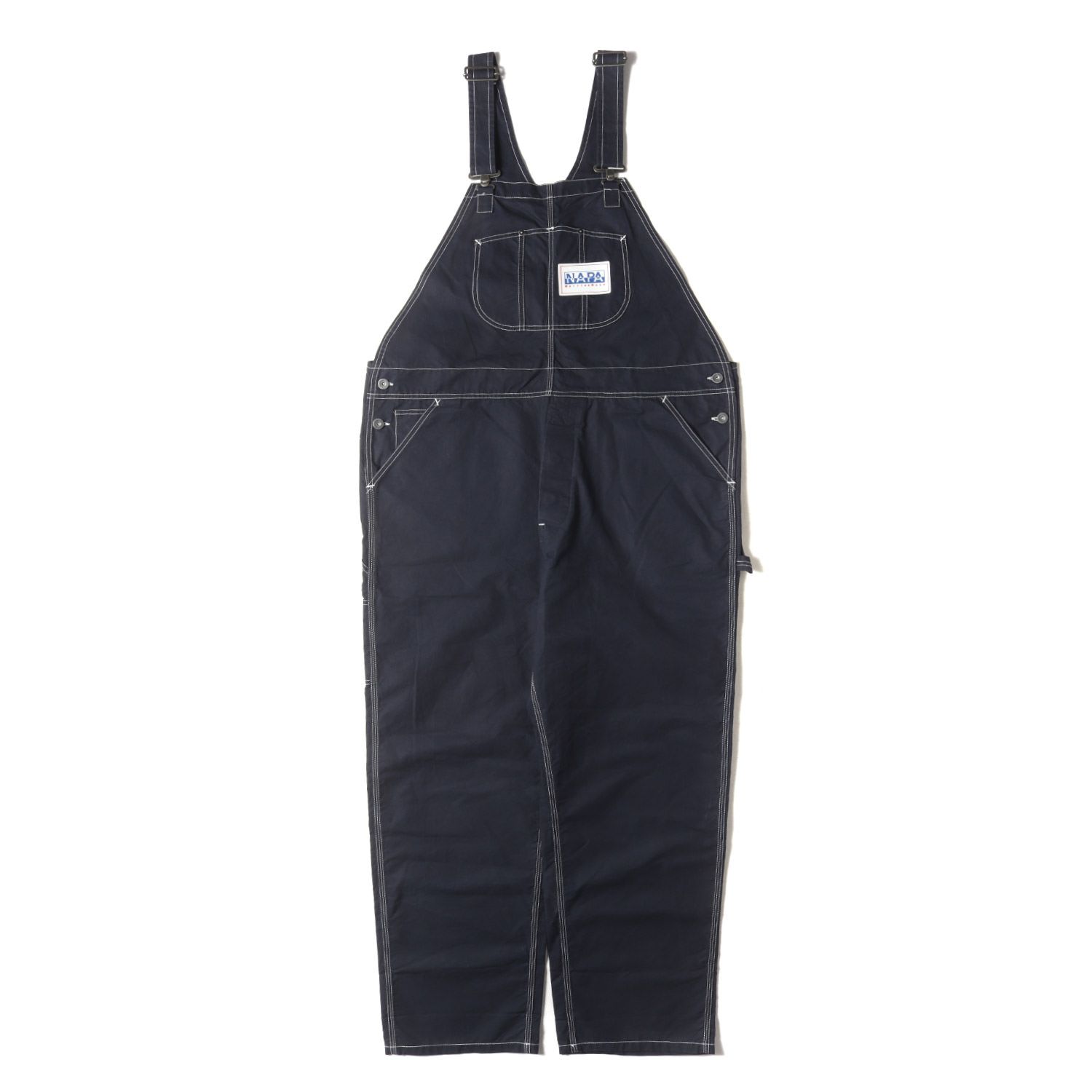 MARTIN ROSE マーティン ローズ オーバーオール ダークネイビー 紺 サイズ Ｍ NAPAPIJRI ラバーパッチ付き コットン オーバーオール OVERALLS ボトムス ズボン メンズ