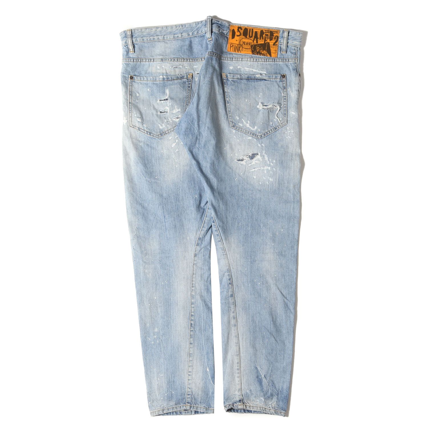 ディースクエアード　スケータージーンズ　ペイント　56 美品 DSQUARED2 ディースクエアード ジーンス SKATER JEANS