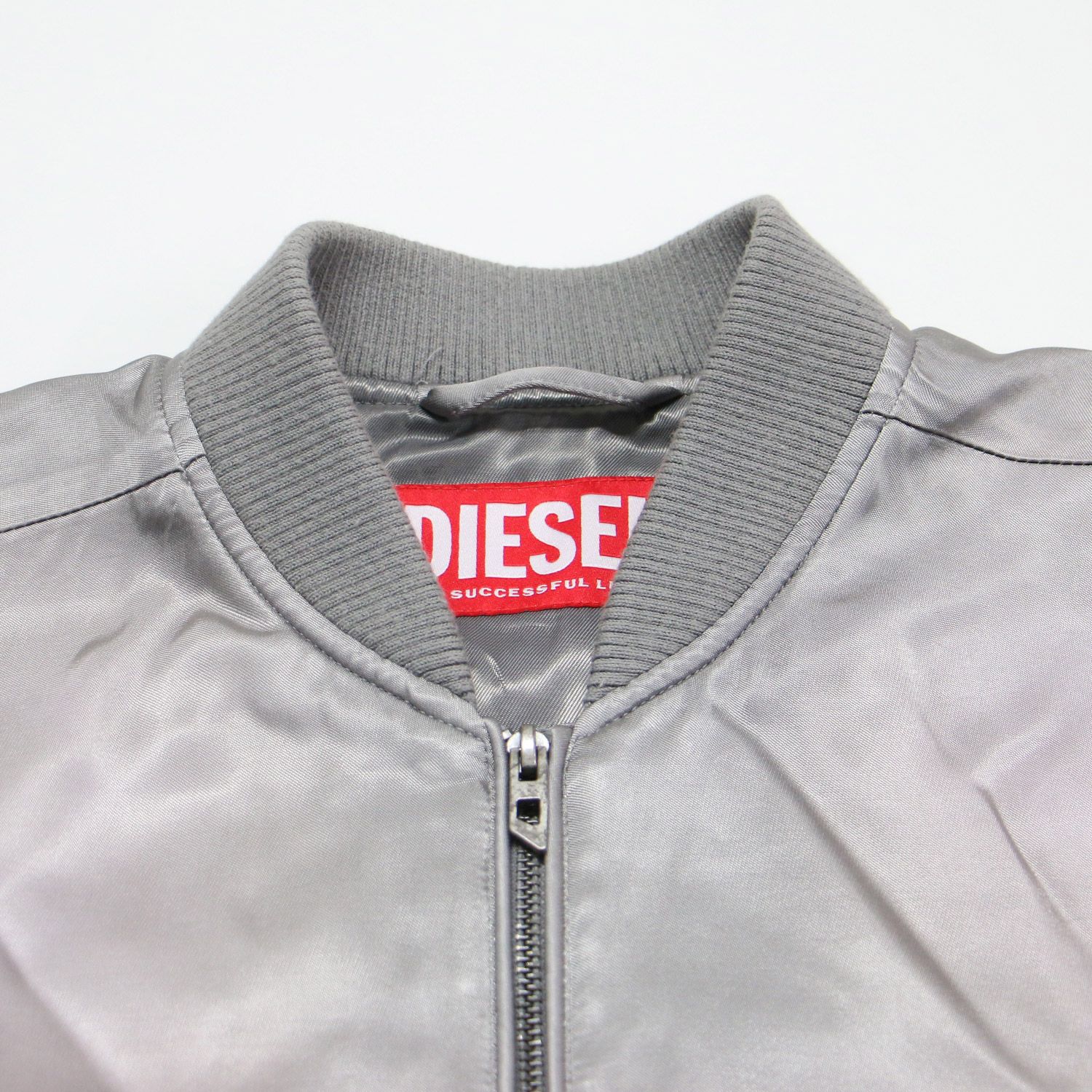DIESEL ディーゼル ジャケット グレー サイズ:38(M) | サテン ブルゾン