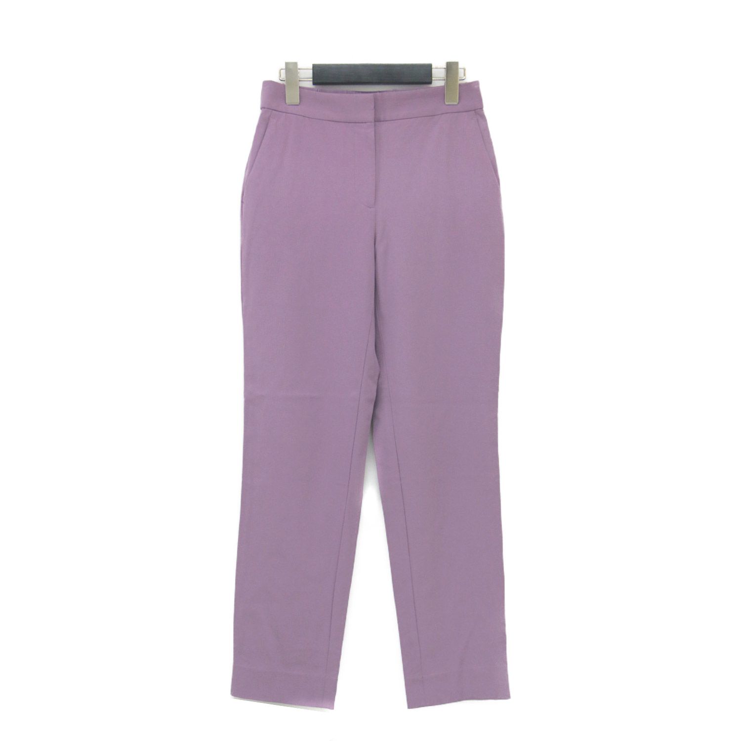 theory luxe セオリーリュクス パンツ パープル サイズ 36 S 24秋冬 テーパード パンツ NEWAN CAROL 2 ウエストゴム センタープレス ウォッシャブル ボトムス ズボン レディース