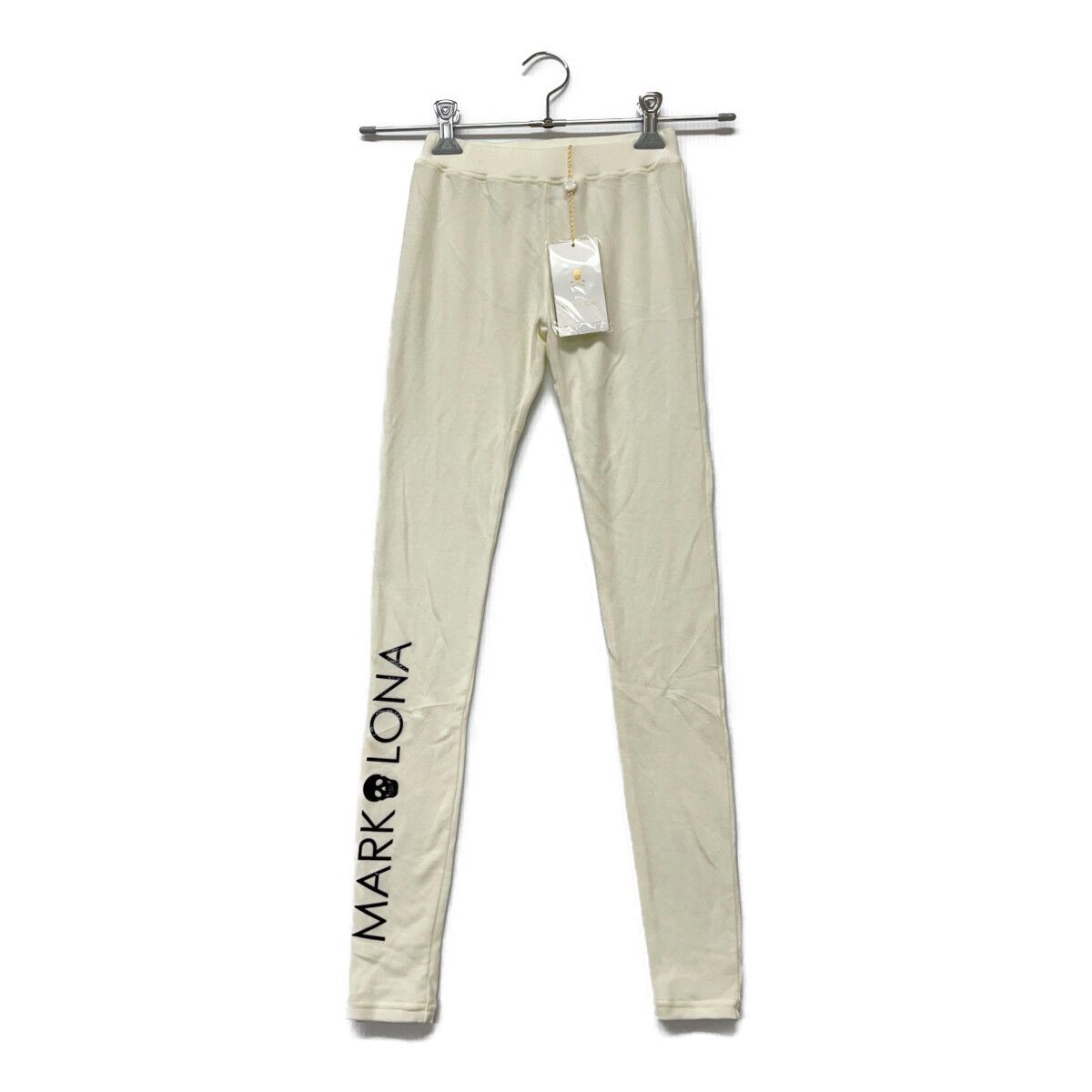 レディース マークアンドロナ MARK-LONA レギンス S 白 ホワイト 起毛素材 ウォーム