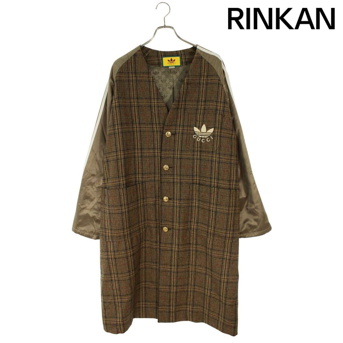グッチ ×アディダス adidas 710398 ZAKQ6 ナイロン切替コート メンズ 46