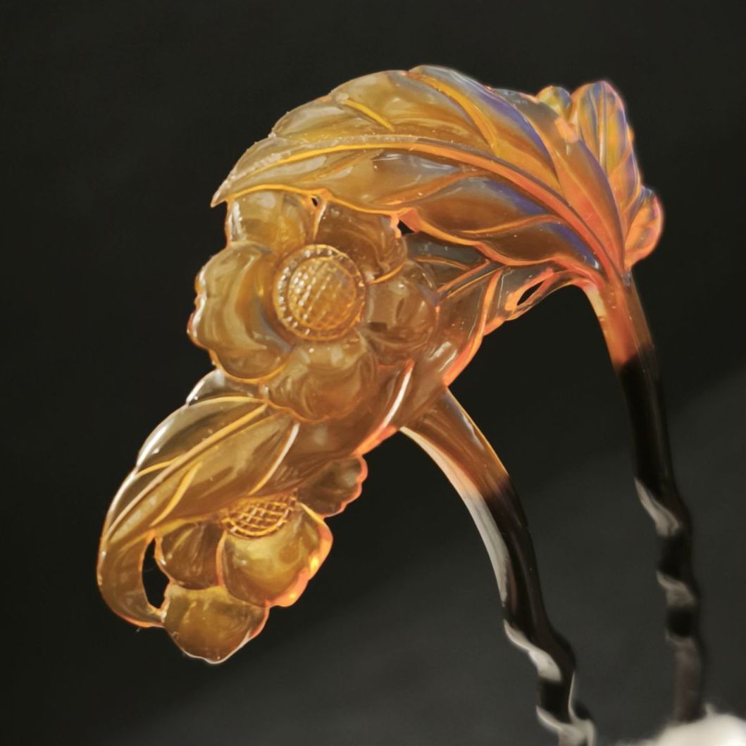 花柄かんざし 和装髪飾り