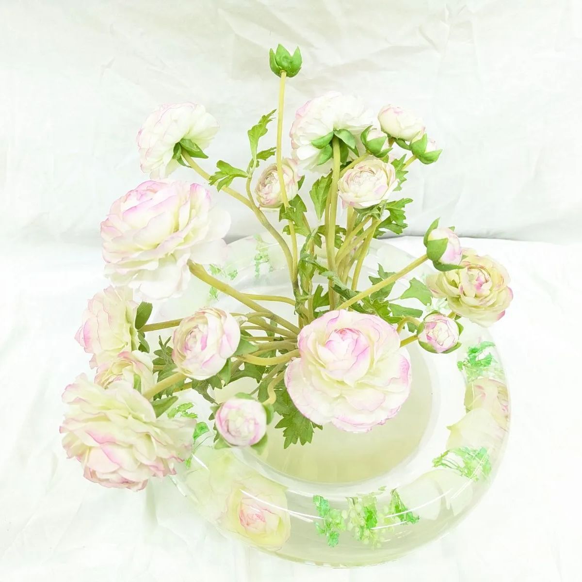 Emilio Robba エミリオ ロバ アートフラワー ボウル 特大 ガラス バラ ローズ 直径約35cm 高さ35cm NEXPOTALLINN_EU