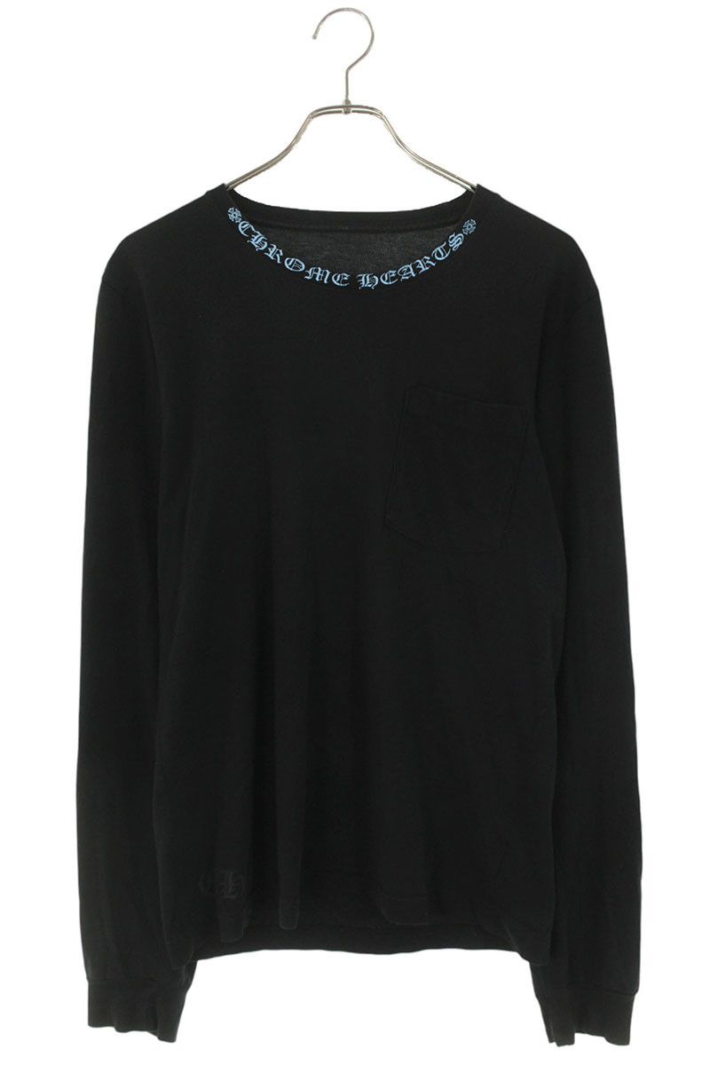 クロムハーツ CH L S 1 ネックプリント長袖カットソー メンズ S