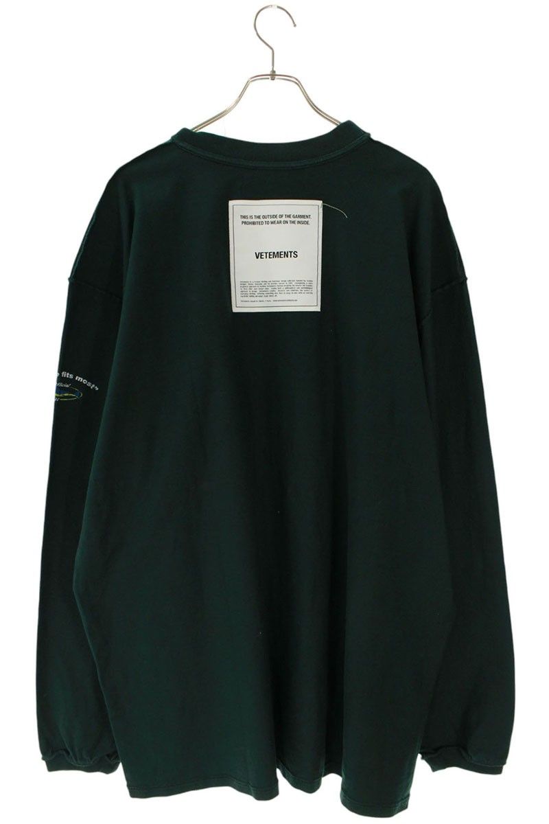 ヴェトモン インサイドアウト長袖カットソー メンズ XS