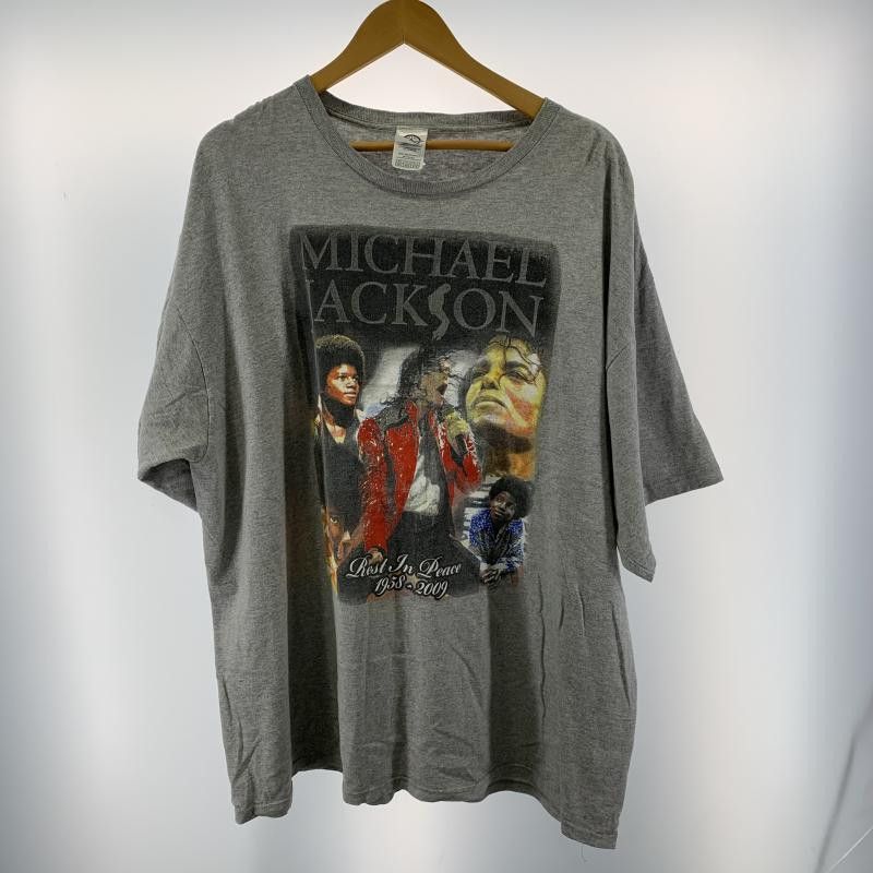 00 s マイケル ジャクソン 追悼デザインTシャツ サイズ2 XL グレー ヴィンテージ 19
