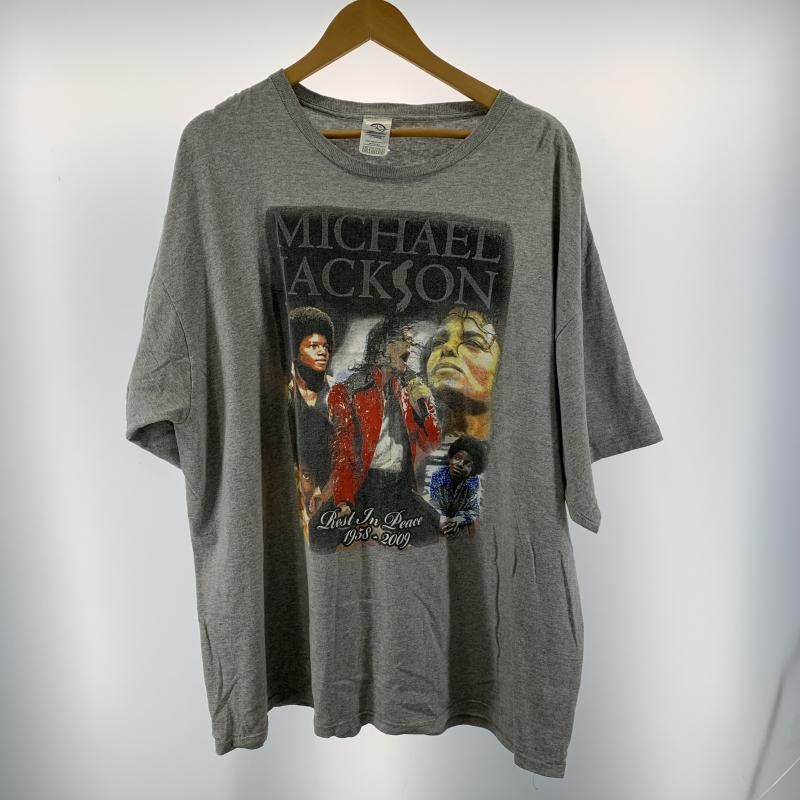 00s マイケル ジャクソン 追悼デザインTシャツ サイズ2XL グレー ヴィンテージ 19