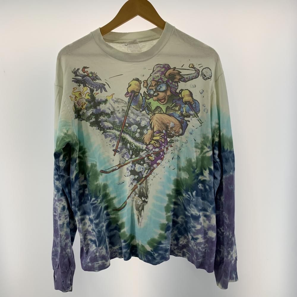 90s GREATFUL DEAD 1995 タイダイロンT サイズL グレイトフル デッド FRUIT OF THE ROOMタグ ヴィンテージ 19