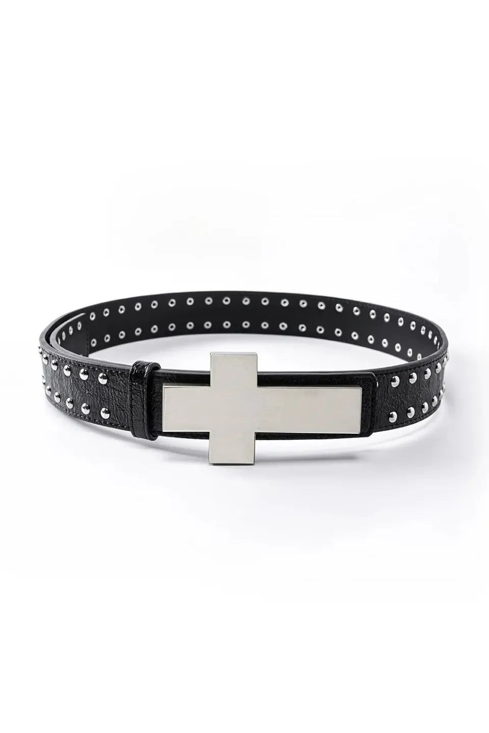NO E MOSEN｜╋ CRACKED LEATHER RIVET BELT