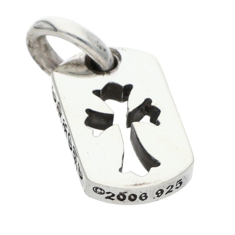 クロムハーツ DT TNY RS CRS タイニードッグタグRSクロス 限定本物 CHROME HEARTS クロムハーツ ネックレストップ タイニードッグタグRS