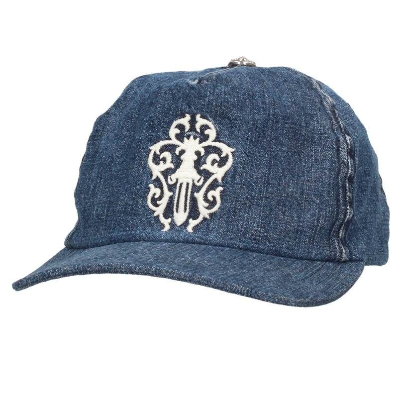 クロムハーツ rs3クロス トラッカーキャップ デニム クロムハーツ TRUCKER CAP/デニムトラッカー RS3クロス刺繍ベース