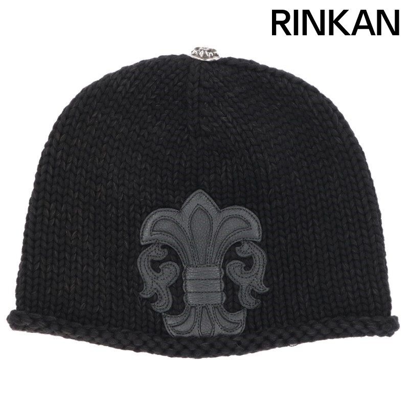 クロムハーツ BEANIE CASH BSフ パッチクロスボールボタン帽子 メンズ ONE SIZE