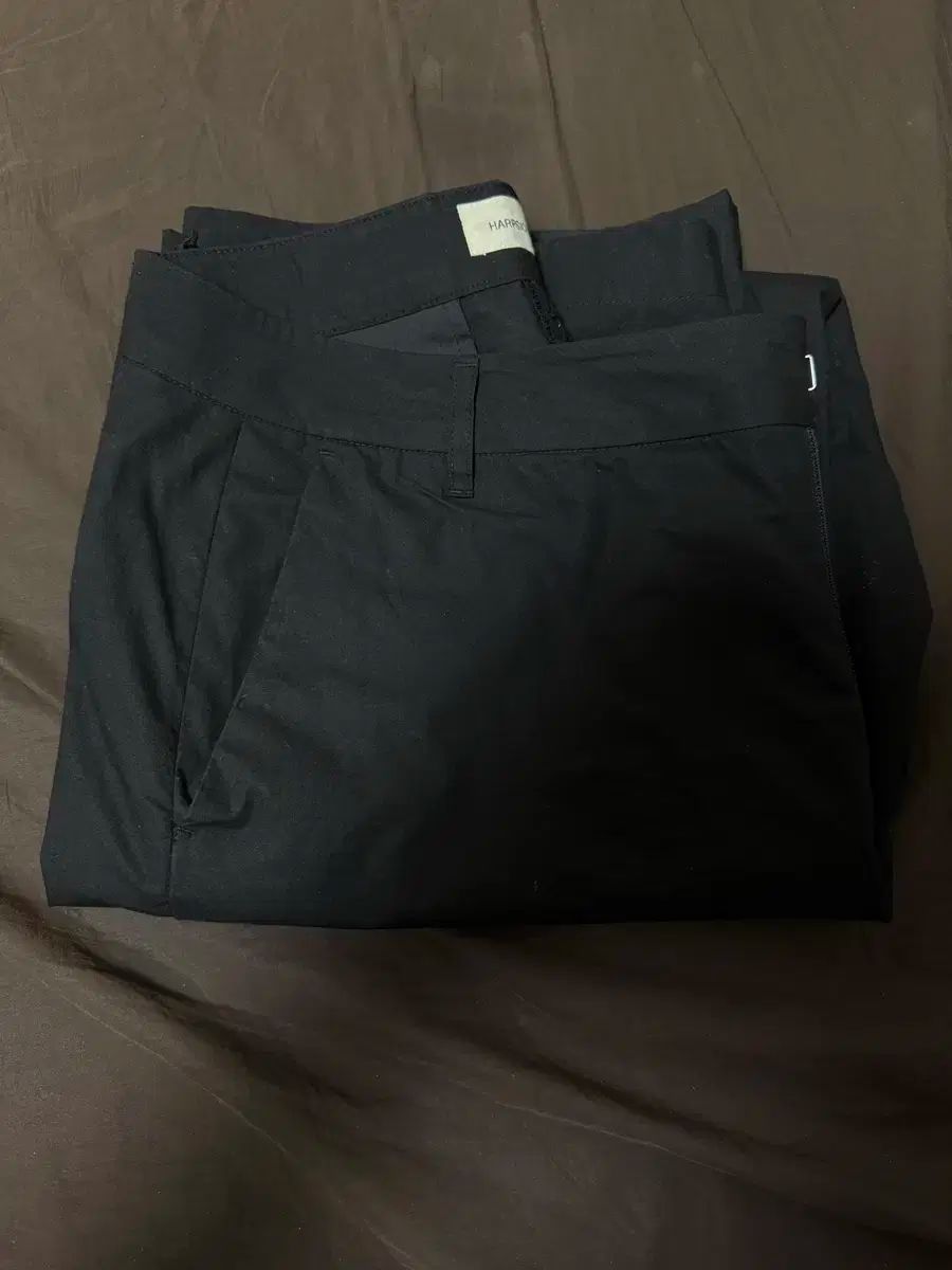 ハーフシクドコットン スラックス ブラック 3 サイズ