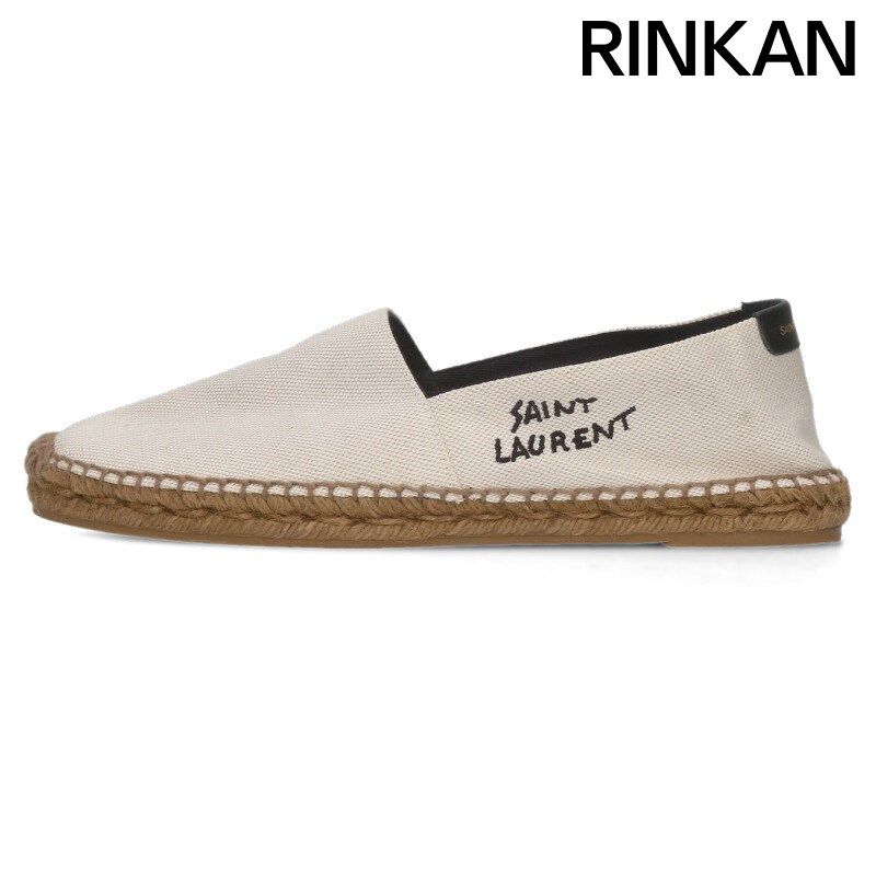 サンローランパリ 605951 ロゴ刺繍エスパドリーユ メンズ 41