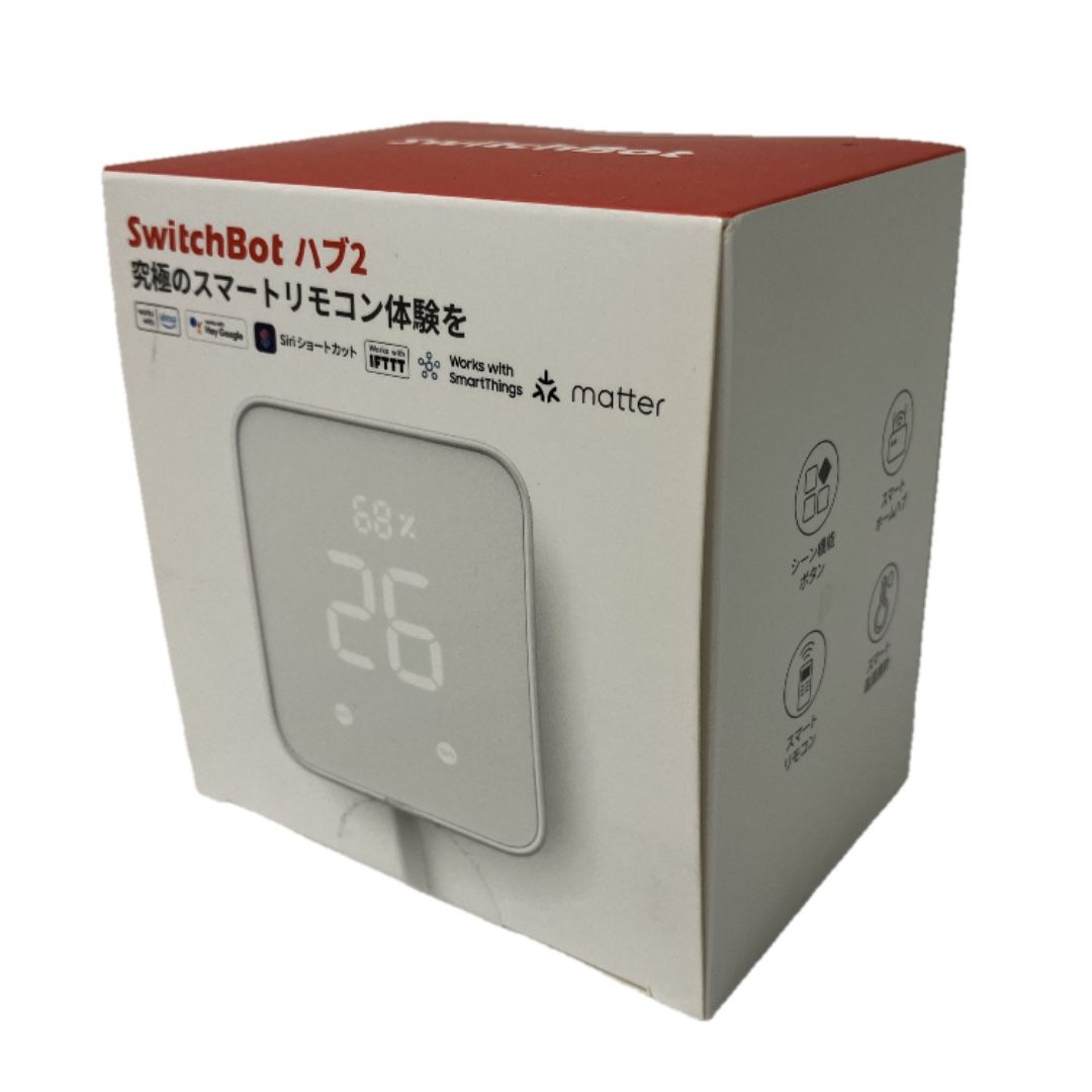 SwitchBot ハブ2 W3202106 スマートリモコン 温湿度計 家電 Y10588121